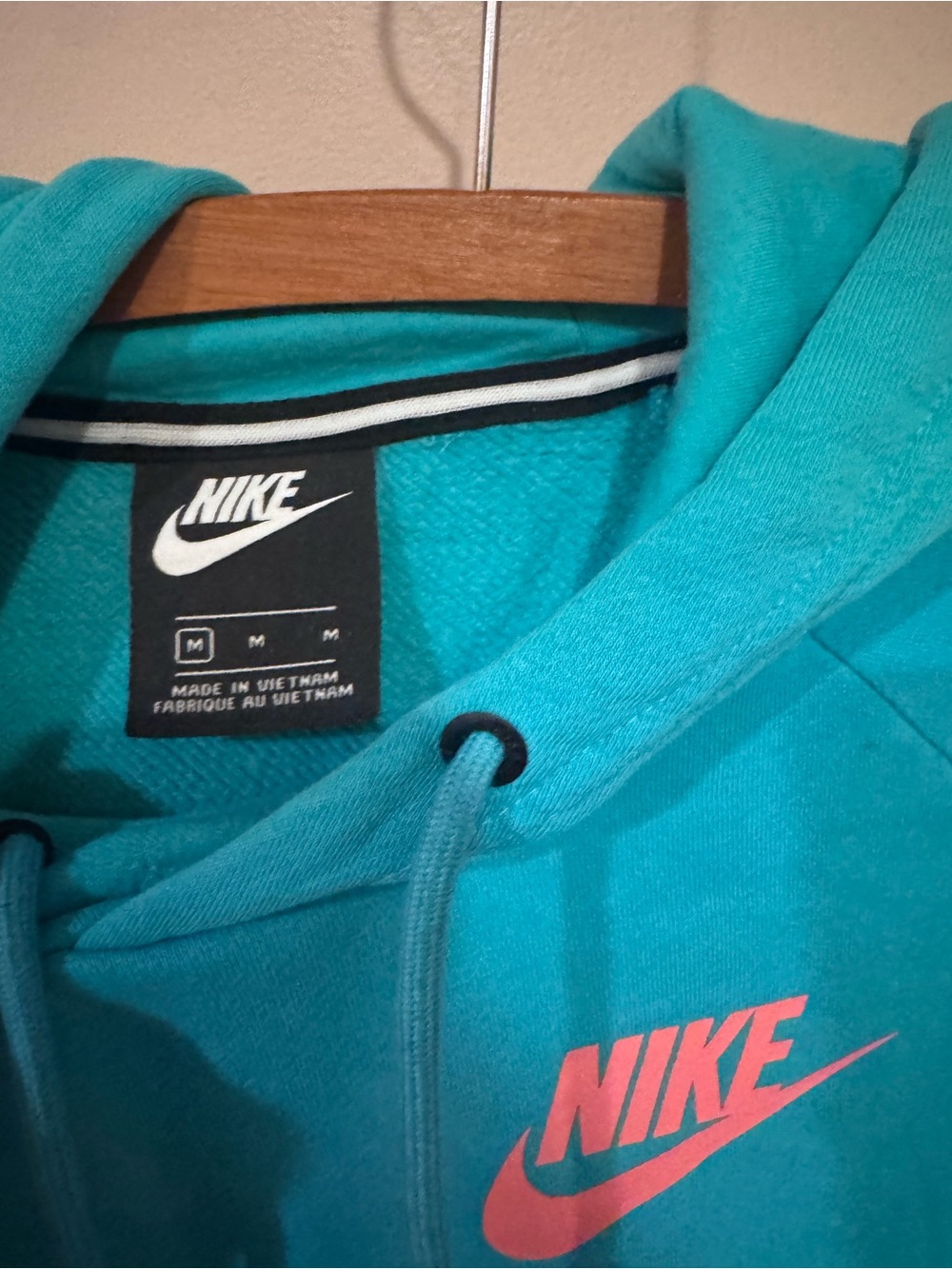 Nike Teal Hoodie-MED - Picture 3 of 3